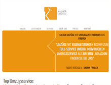 Tablet Screenshot of kalika-umzuege.de